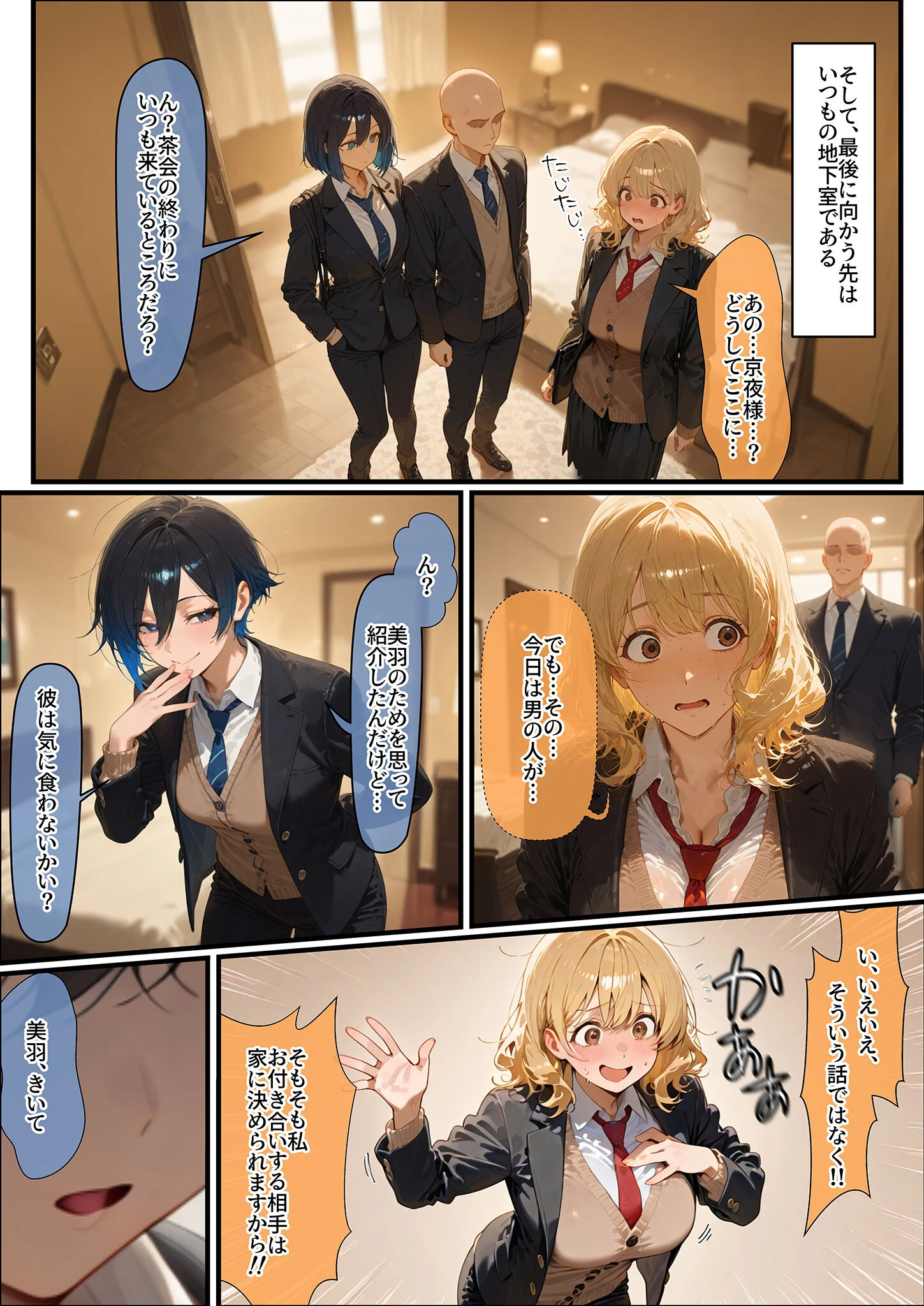 女学園の王子様♀の百合ハーレムの竿係になった モザイク版 8ページ
