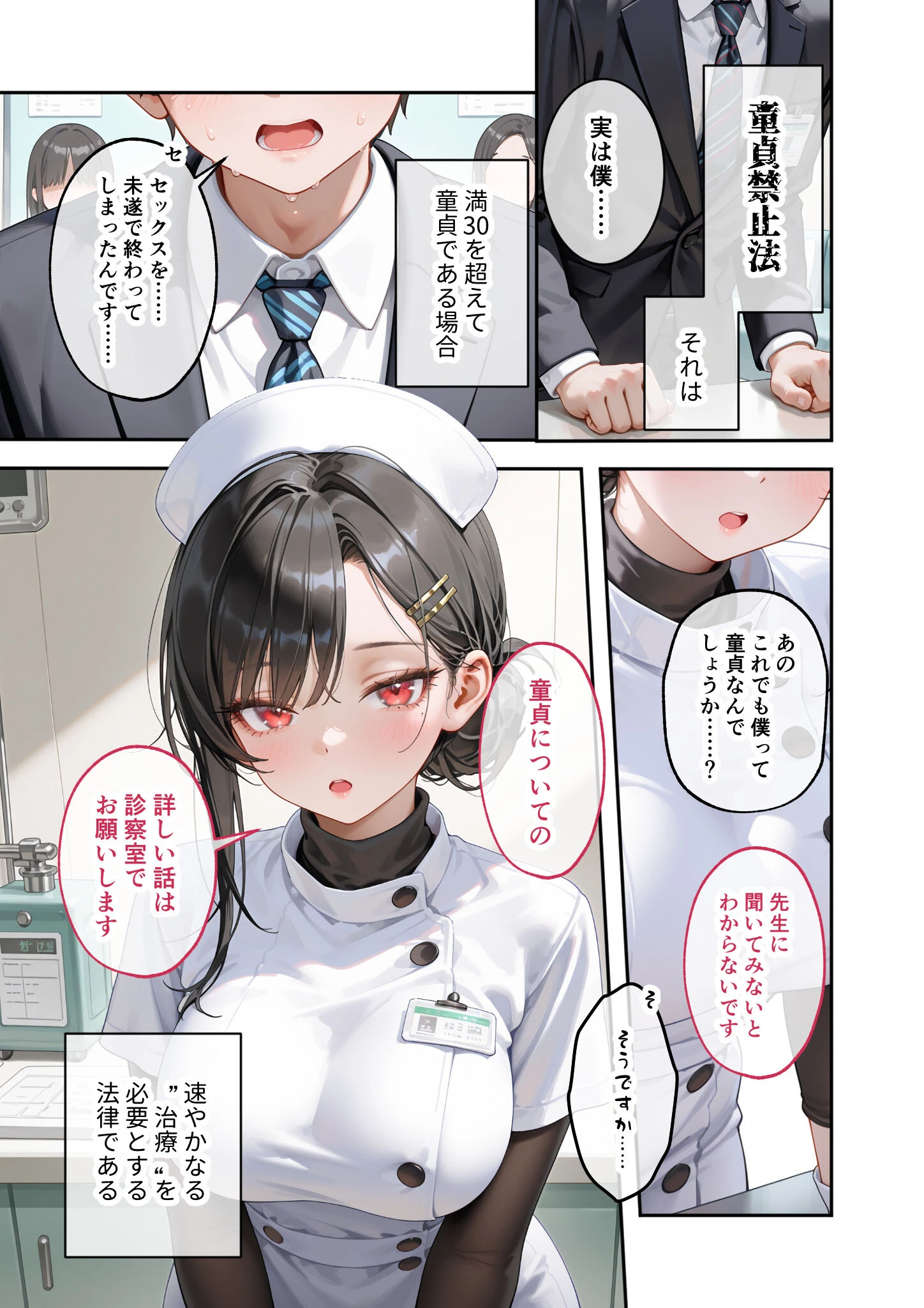 童貞撲滅！セックス・クリニック モザイク版 3ページ