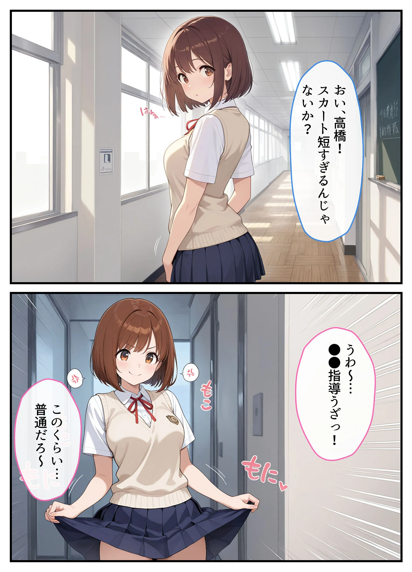 パパ活●●●●が●●指導教師に脅され中●しをした話 モザイク版 4ページ