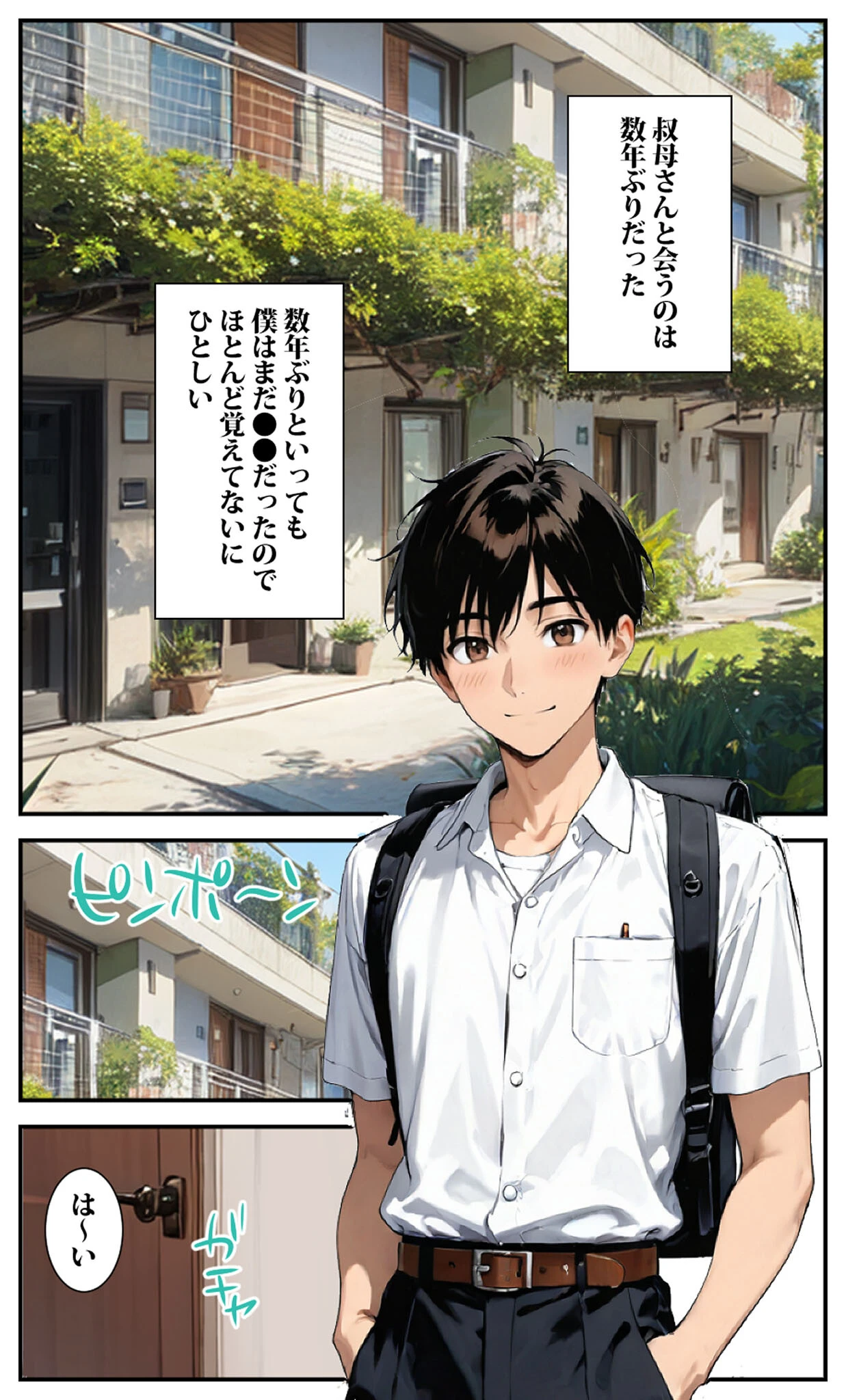 一週間叔母さんと二人きりで住むことになったんだけど叔母さんは裸族だった モザイク版 4ページ