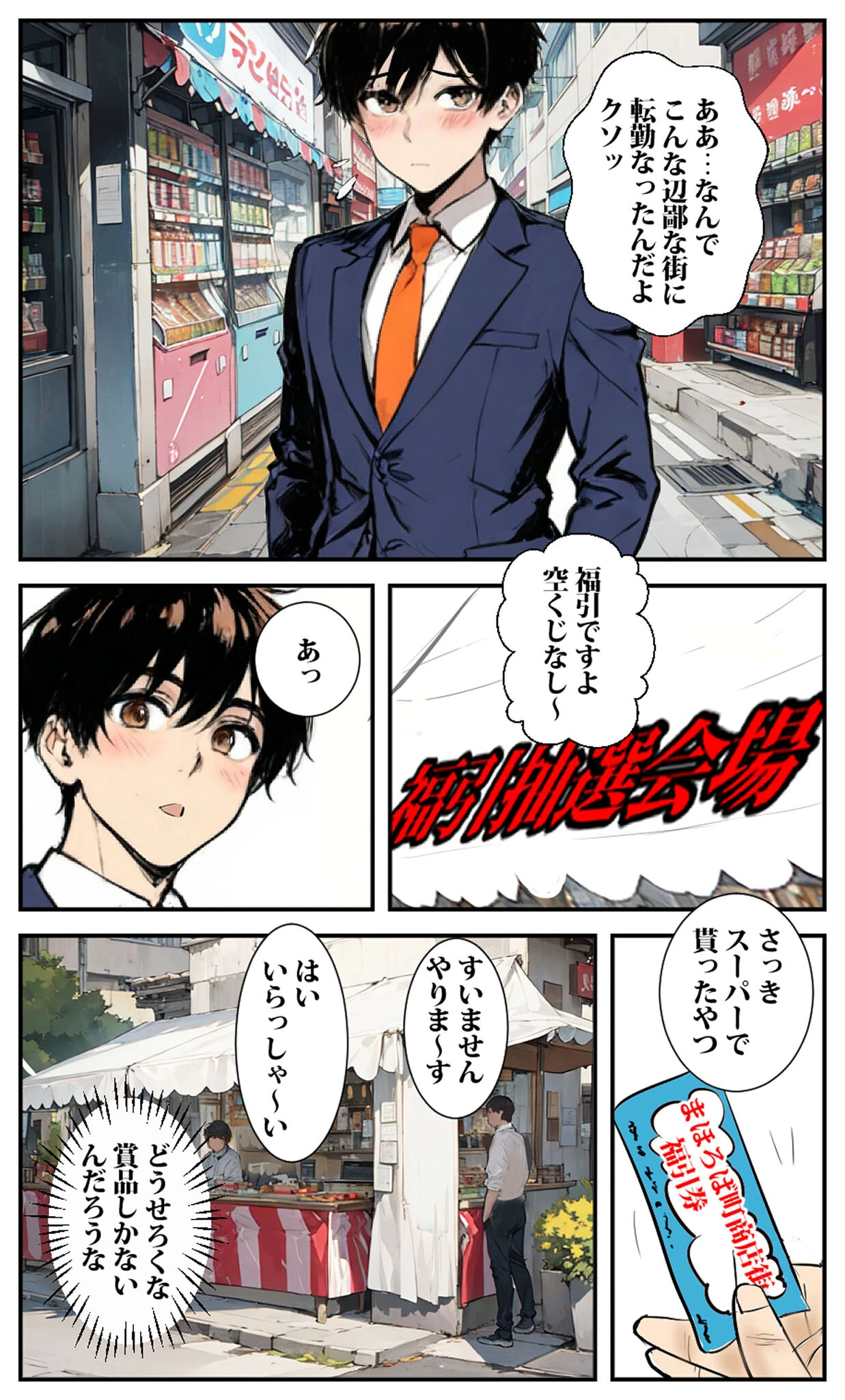 商店街の福引き引いたら人妻が当たった モザイク版 5ページ