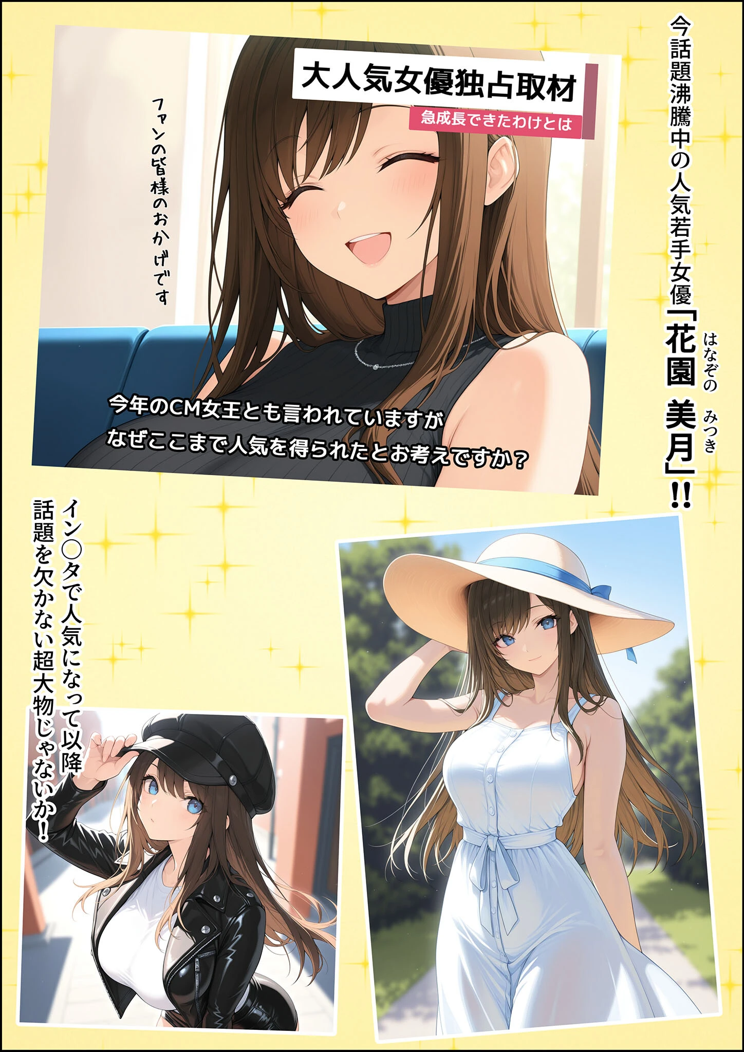 一獲千女 〜女が当たる宝くじで一等を当てた男〜 人気若手女優編【合冊版】 モザイク版 4ページ