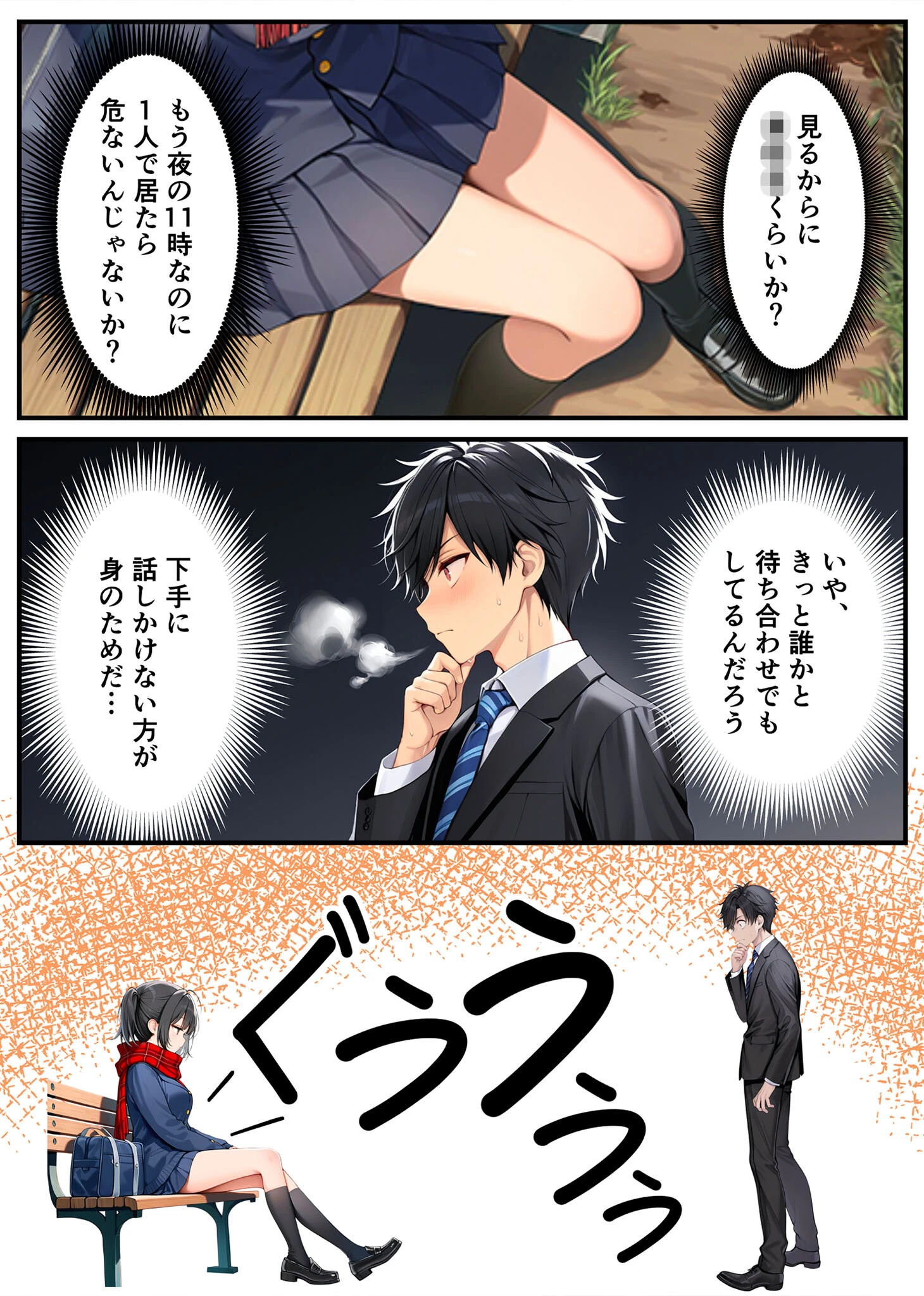 セックスが嫌いなジト目TS家出少女が一晩でメス堕ちする話 モザイク版 6ページ