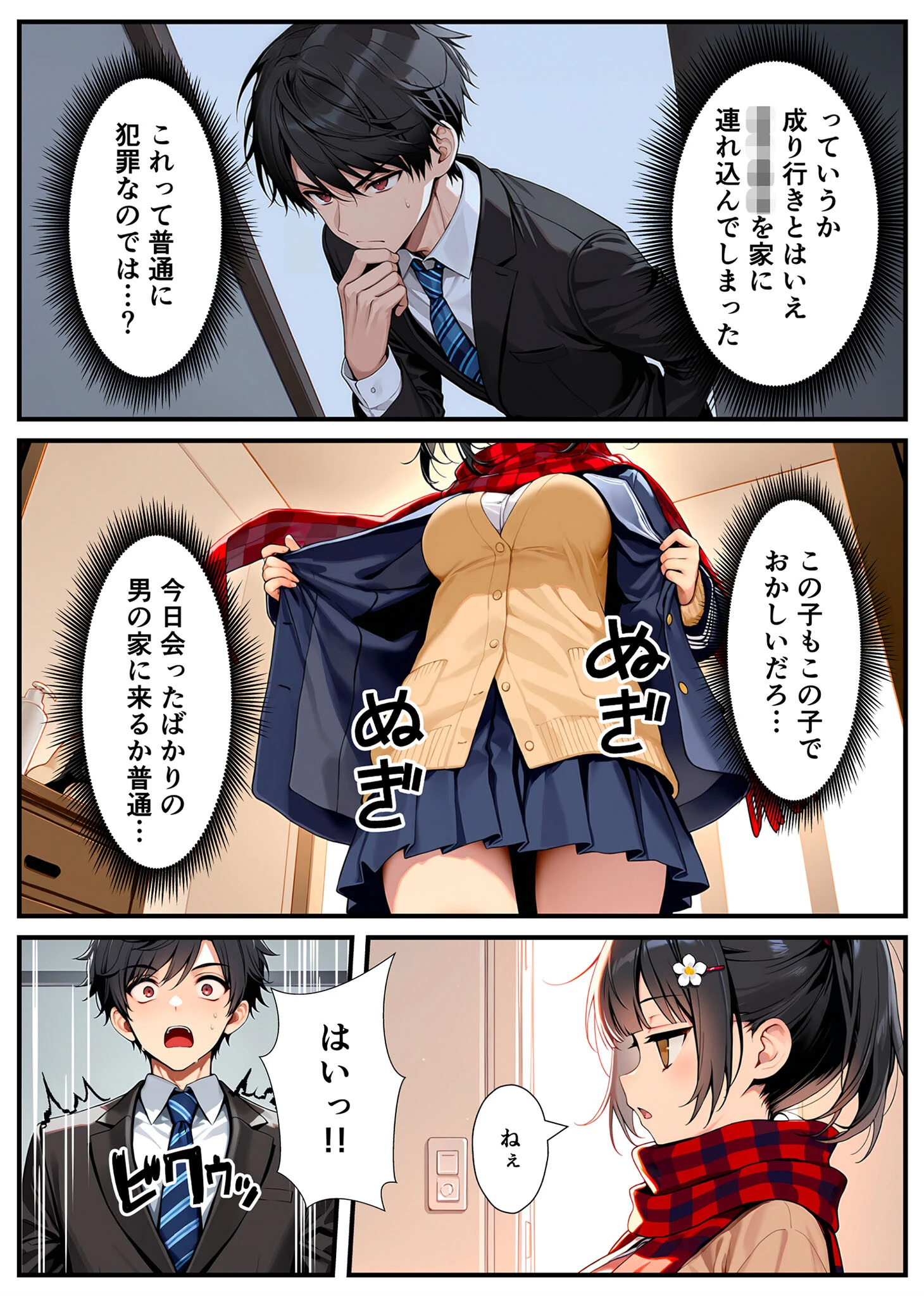 セックスが嫌いなジト目TS家出少女が一晩でメス堕ちする話 モザイク版 13ページ