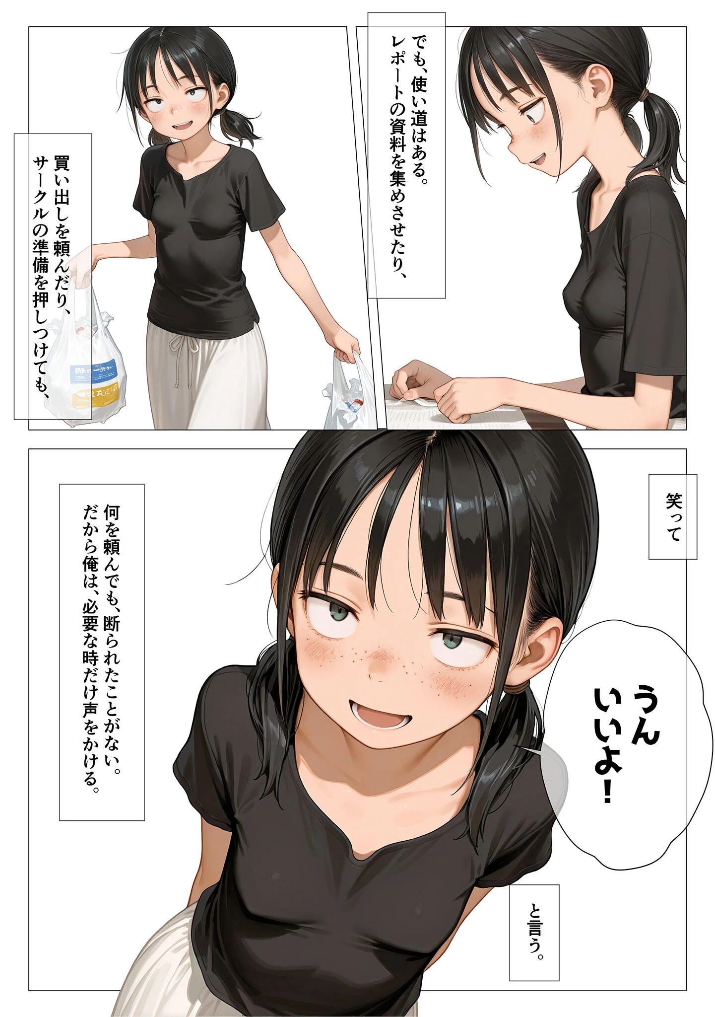 ちいぶす-おっぱい小さくてブスだけどいつでもヤレる幼馴染- モザイク版 5ページ