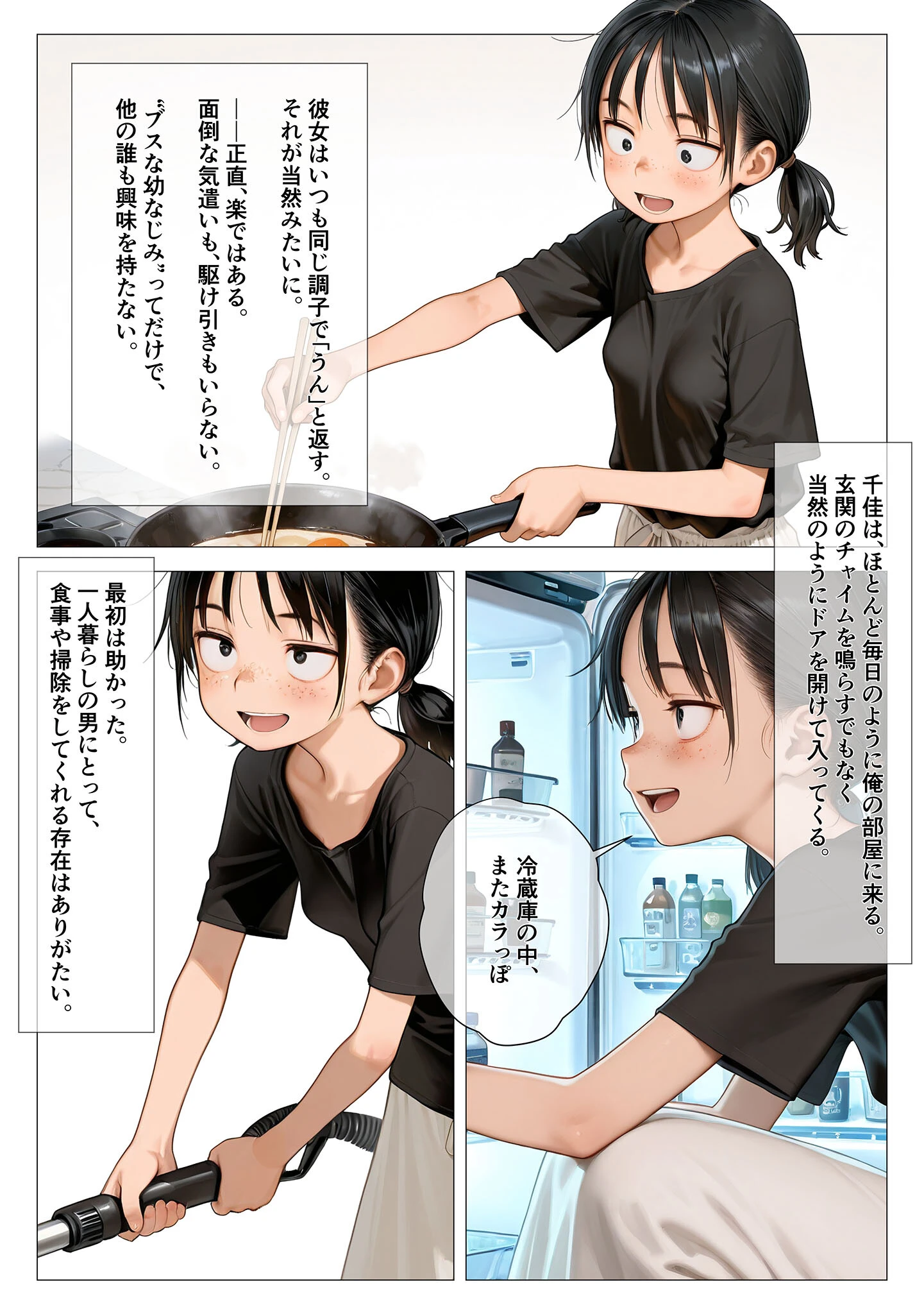 ちいぶす-おっぱい小さくてブスだけどいつでもヤレる幼馴染- モザイク版 6ページ
