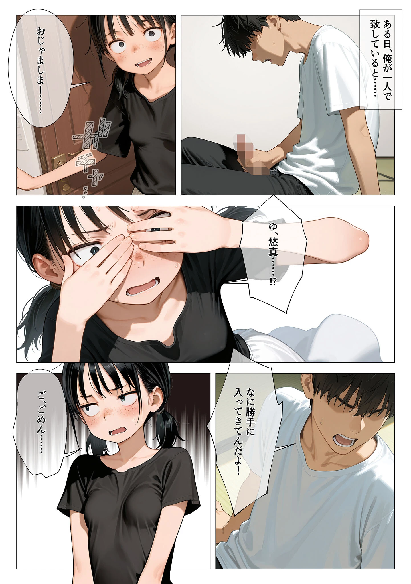 ちいぶす-おっぱい小さくてブスだけどいつでもヤレる幼馴染- モザイク版 7ページ
