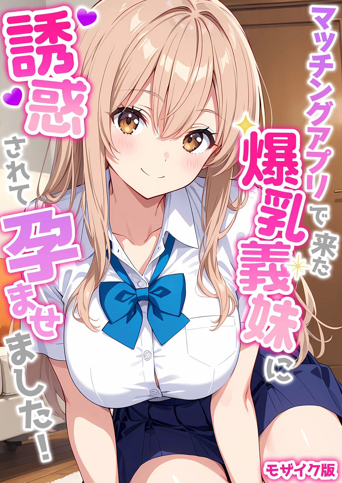 マッチングアプリで来た爆乳義妹に誘惑されて孕ませました！ モザイク版 エロ漫画 無料
