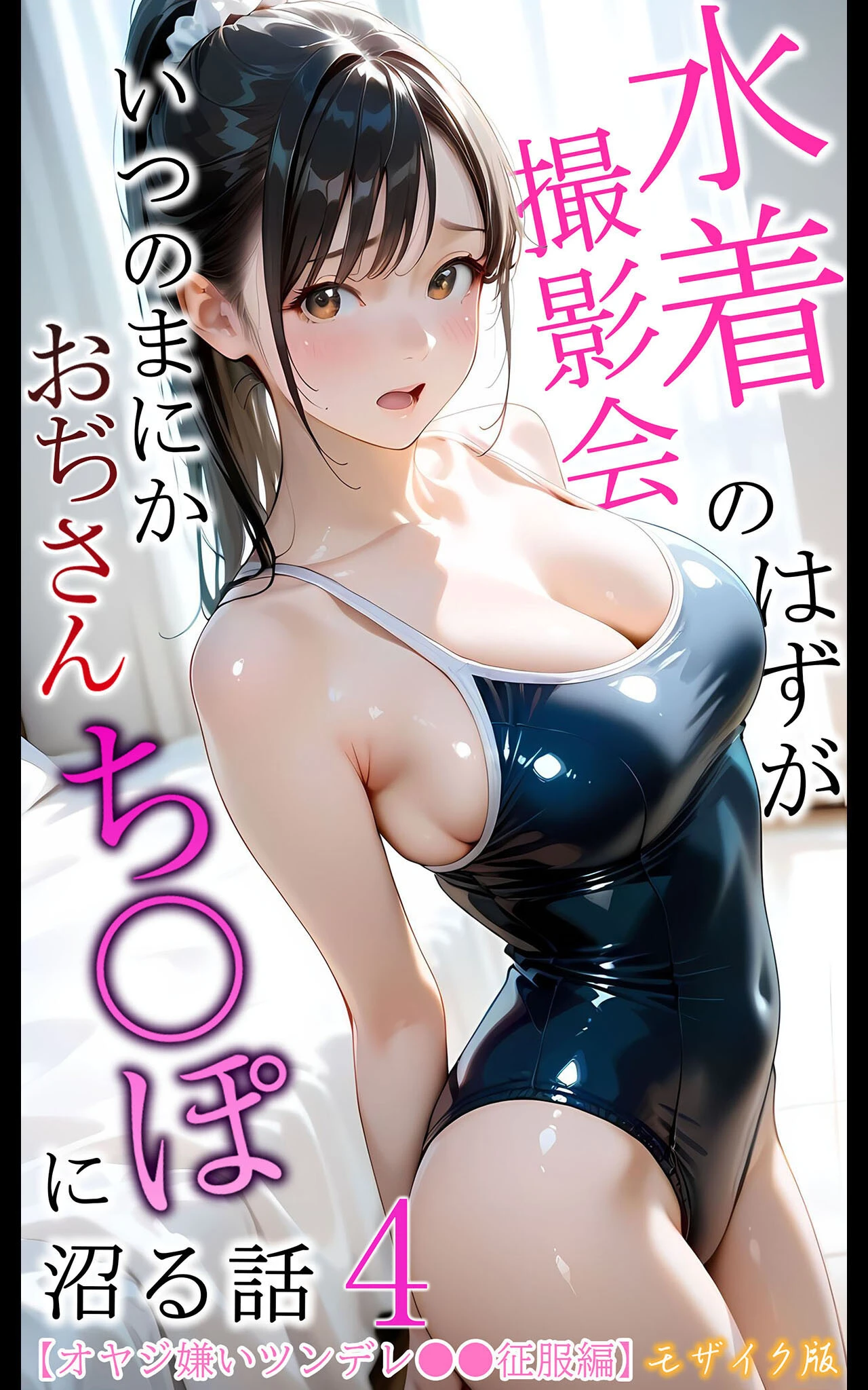 水着撮影会のはずが、いつのまにかおぢさんち〇ぽに沼る話 モザイク版 エロ漫画 無料