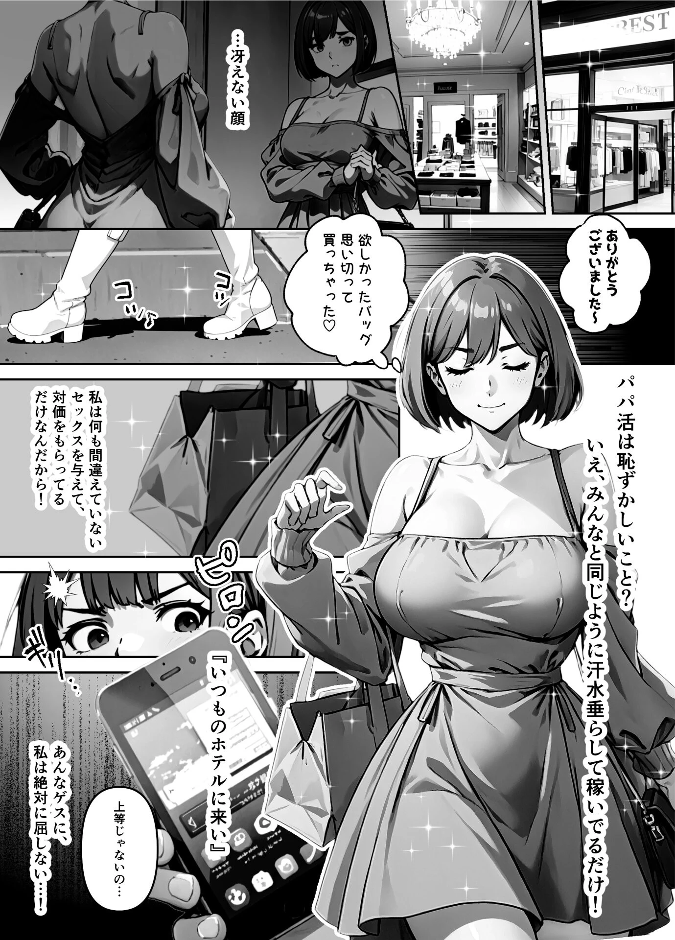 【朗報】俺の凶悪ブツで高慢なP活女さん堕としてみたw【FANZA限定特典付き】 9ページ