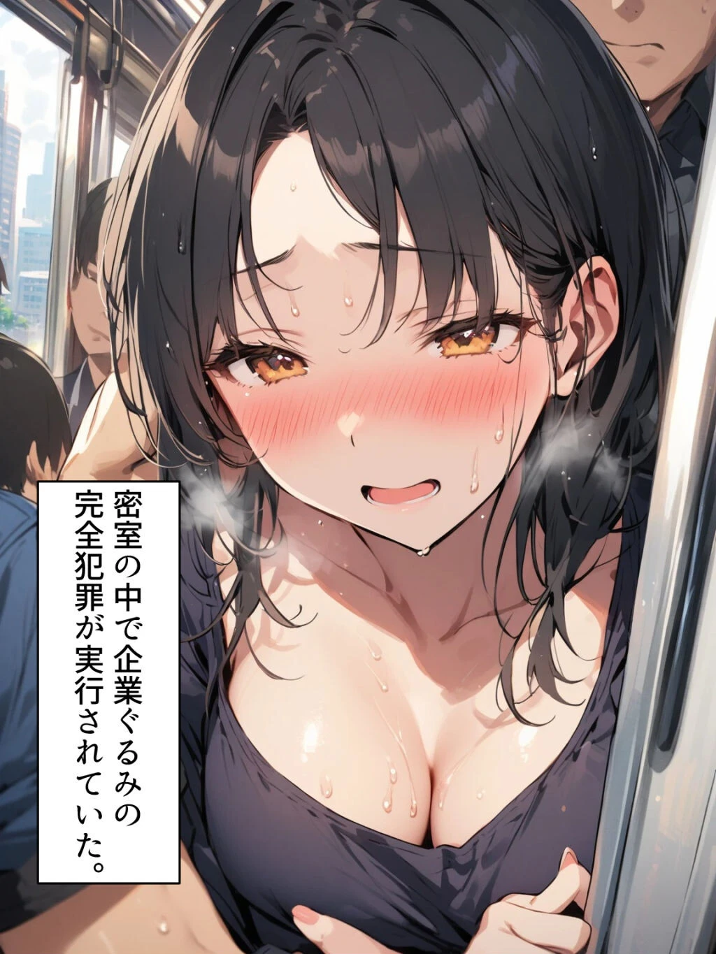 陥落満員痴●電車第1話 5ページ