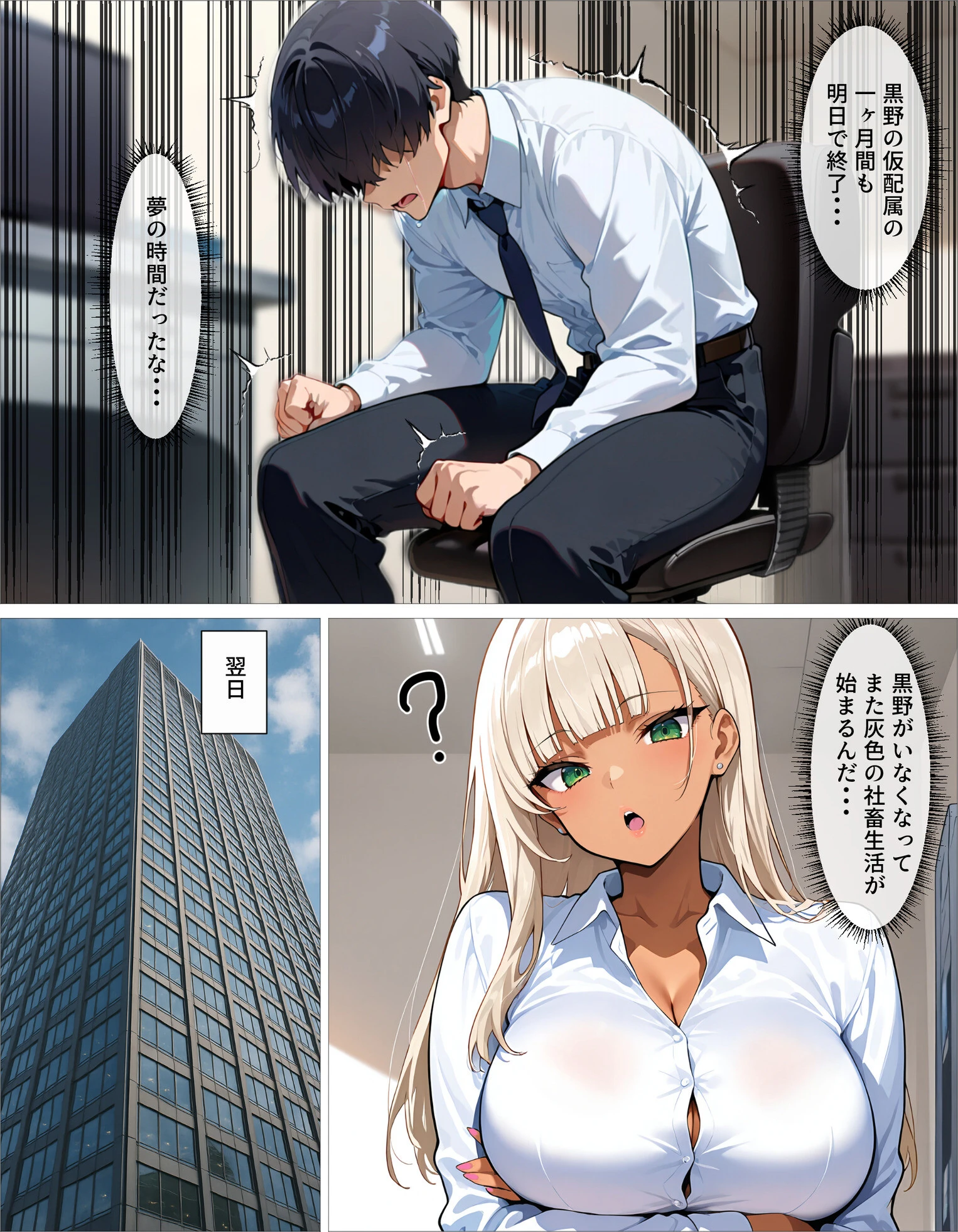 新卒の黒ギャルが「きも…」って言いながら搾精してくれる話（1） 10ページ