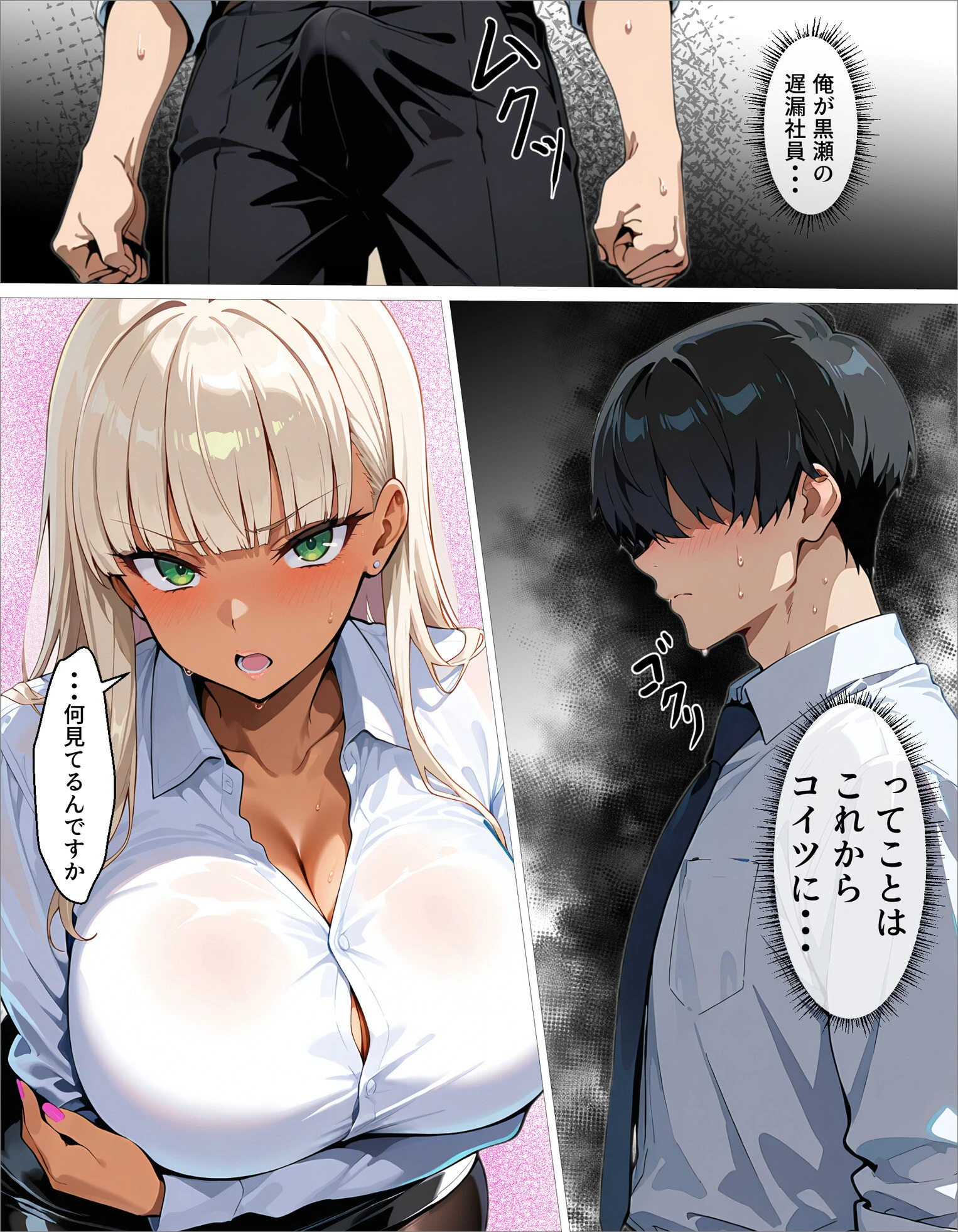 新卒の黒ギャルが「きも…」って言いながら搾精してくれる話（1） 16ページ