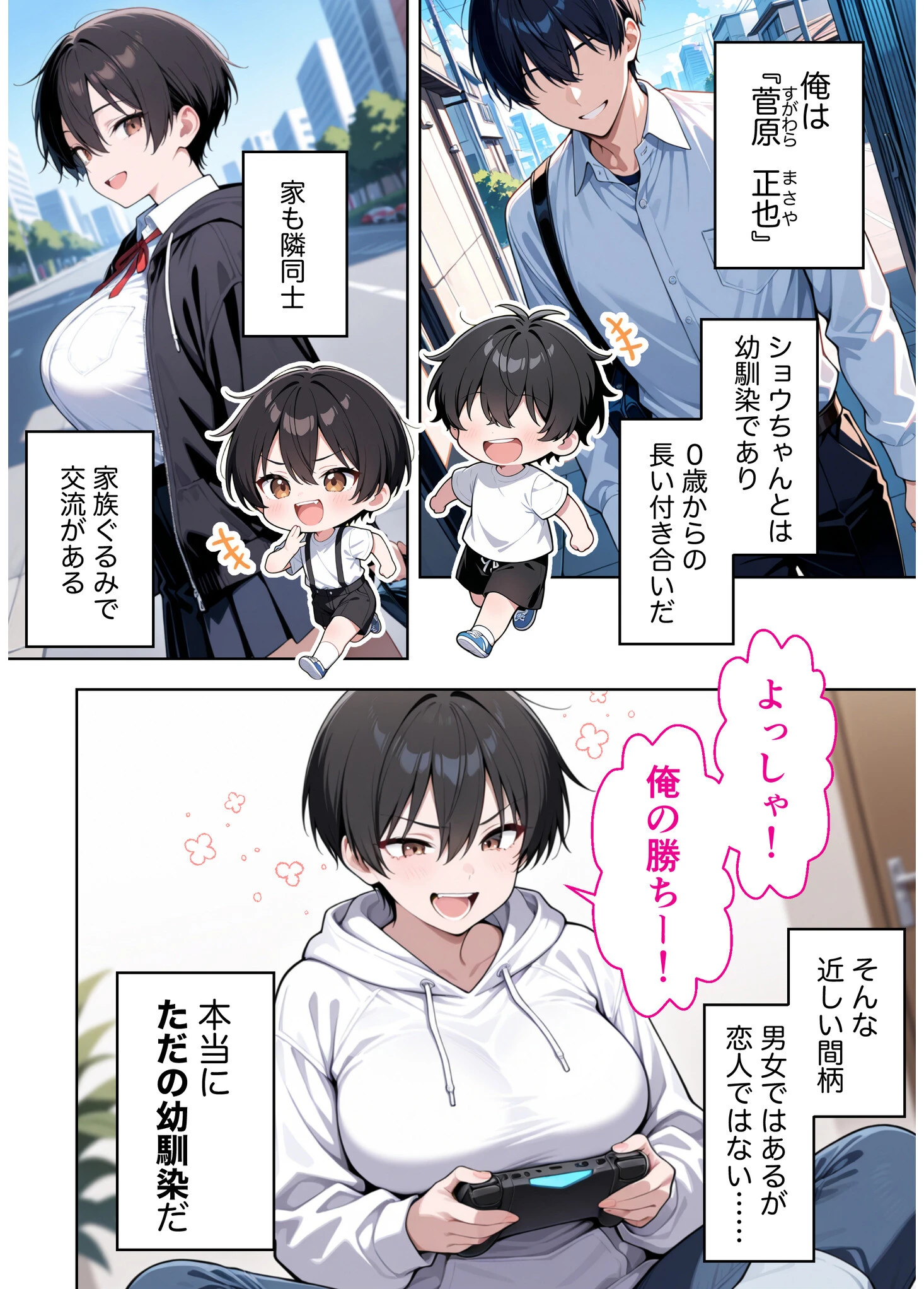 ボーイッシュ幼馴染がエロすぎて困っています 3ページ